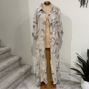 100% Italian Made Linen Dress / Tunic / Duster